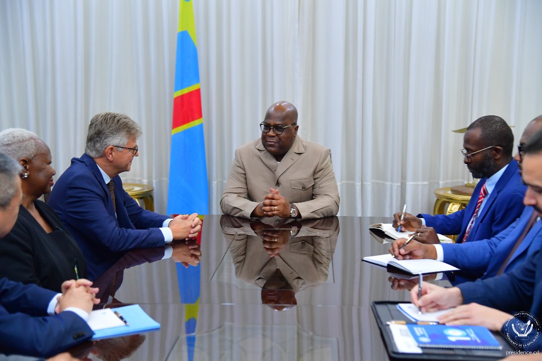 You are currently viewing Kinshasa : Tete-à-tête entre le président Félix Tshisekedi et le Secrétaire Général Adjoint des Nations Unies en charge des opérations de maintien de la paix Jean Pierre Lacroix
