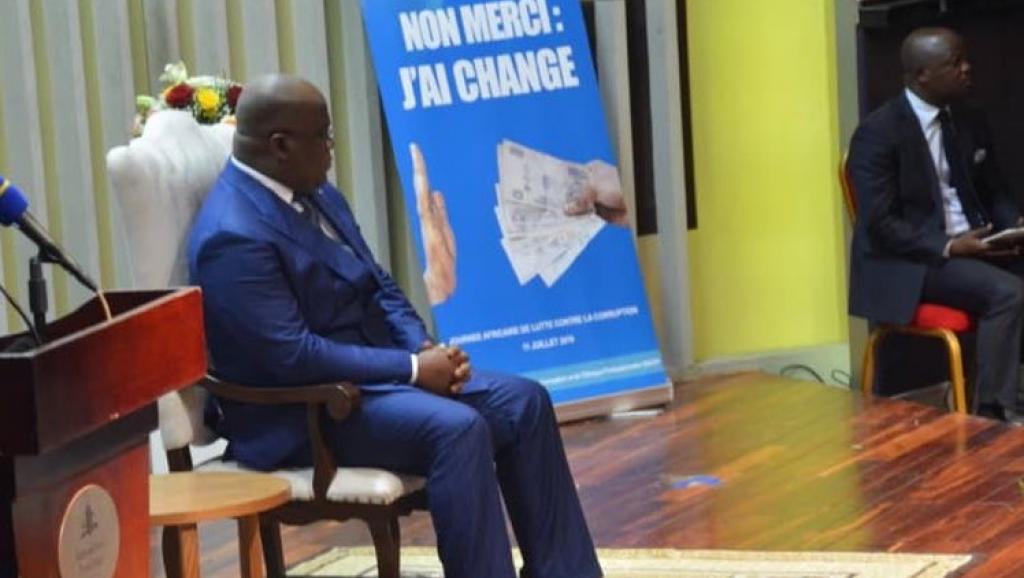 You are currently viewing Kinshasa : le Président Félix Tshisekedi affirme que la corruption est une perversion morale et sociale, un affaiblissement insidieux de nos institutions ».