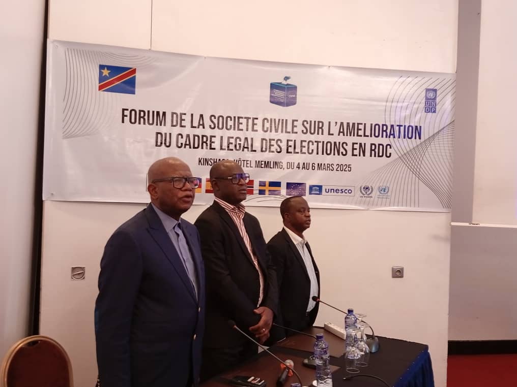 You are currently viewing Kinshasa:la dépolitisation du processus électoral, parmi les recommandations  du Forum de la société civile sur l&rsquo;amélioration du cadre légal des élections en RDC.