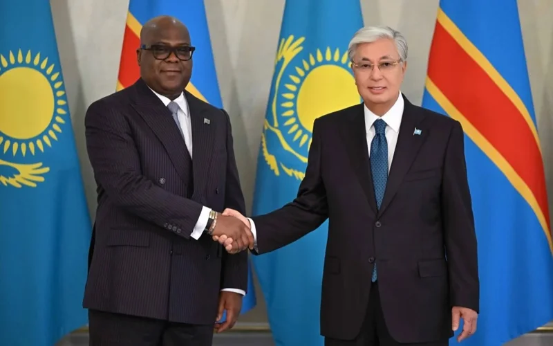 Lire la suite à propos de l’article Astana: Coopération RDC–Kazakhstan : d’importants accords signés en marge de la visite du Président Félix Tshisekedi