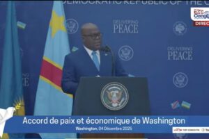 Lire la suite à propos de l’article Washington :RDC–Rwanda : le Président Félix Tshisekedi réaffirme l’engagement de Kinshasa à respecter l’accord de paix.
