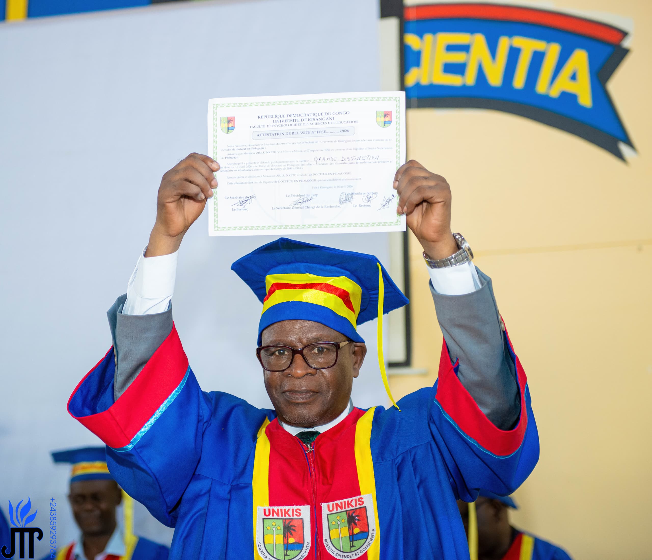 You are currently viewing ESU : Emmanuel Ziulu Nkete de l’ISP-Bukavu désormais docteur en thèse à l’Université de Kisangani